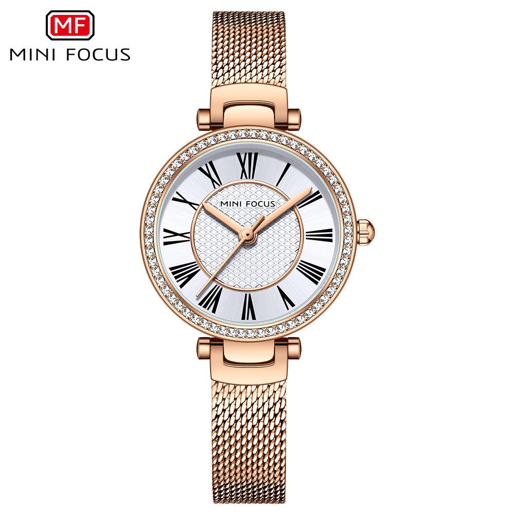 Fashion Women's Watch Japanese Movement Waterproof Milan Strap Women's Watch