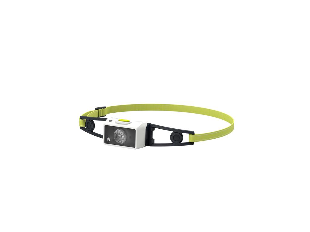 Ledlenser NEO1R LED 502720 Japanese White/Lime Headlamp, Rechargeable, Ultra-Lightweight, 39g, Compact, Outdoor, Running, White/Lime Green, [Official