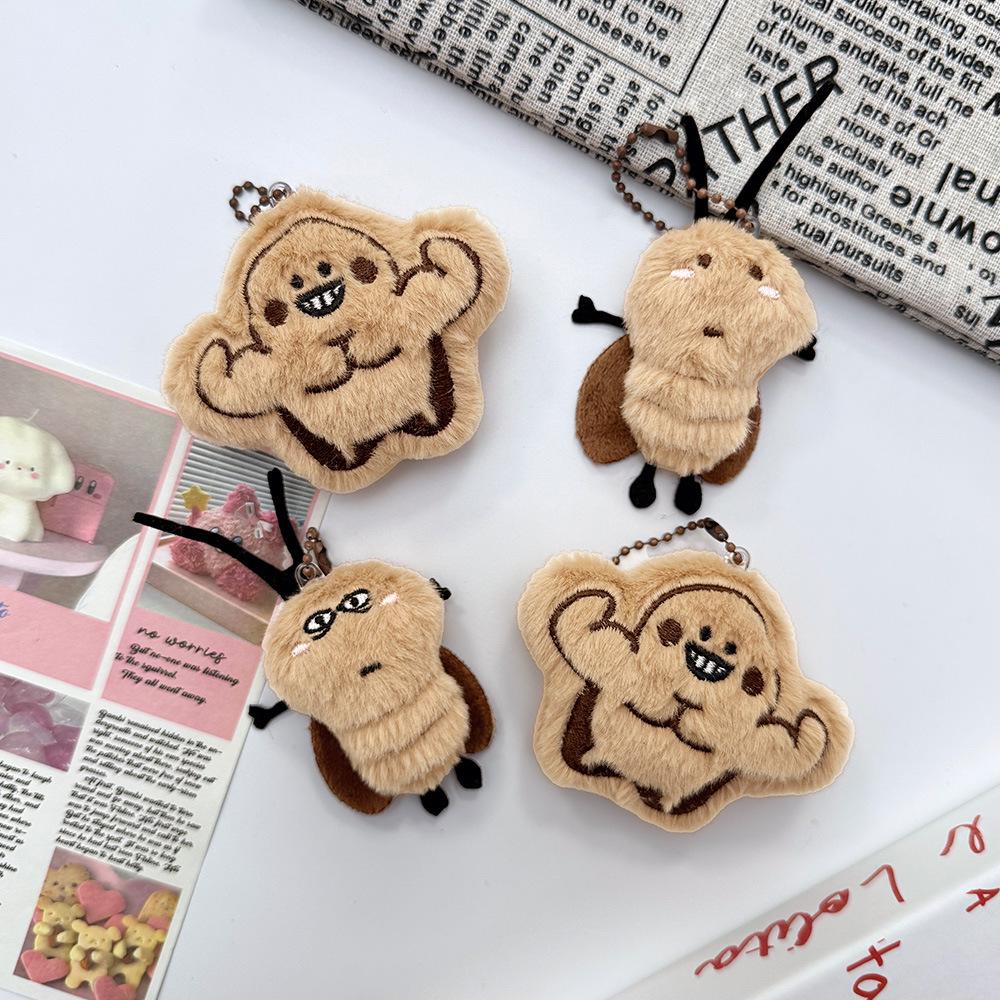 Cartoon Kakerlaken Anhänger Schlüsselanhänger - Plüschtaschen-Accessoire & Perlenketten-Geschenk