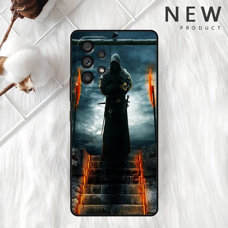Grim Reaper Skull Case For Samsung Galaxy A54 A52 A14 5G A53 A12 A13 A71 A23 A34 A33 A21s Phone Cover