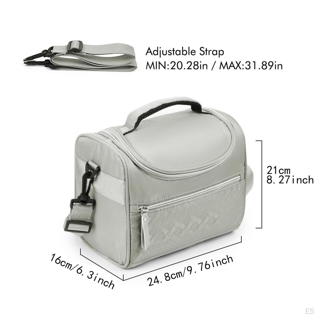For Women ,Tote Bag, Large, Leakproof, Polyester Reusable Insulated Meal Box Case Office Travel