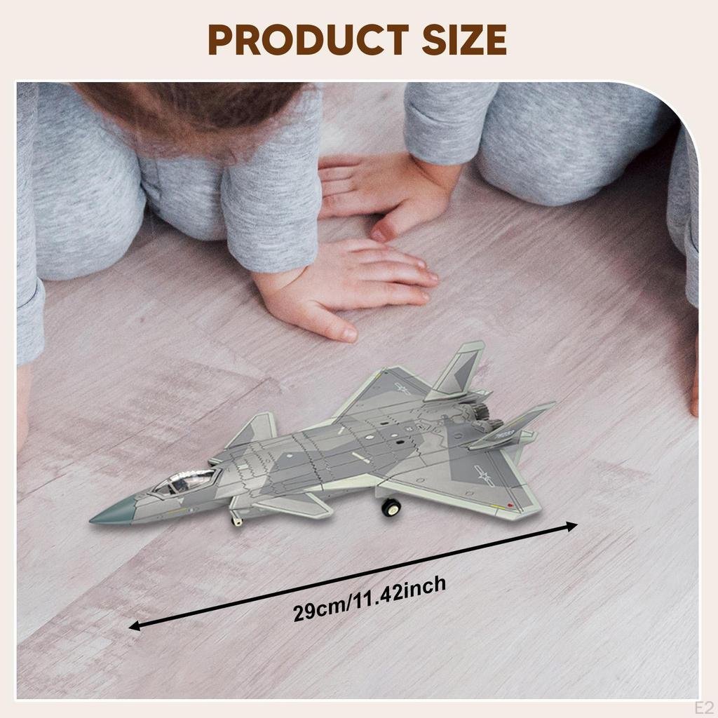 1:72 J20 Fighter Aircraft Model, Decoration, for Self-Assembly, Home Assembly Model