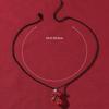 Women Gothic Resin Human‑Heart‑Shaped Necklace, Bold Exaggerated Organ Design Pendant, Fashion Decorative Neck Ornament for Holiday Costume