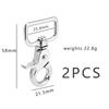 2 Pcs Heavy Duty Trigger Snap Hooks Stainless Steel Swivel Snap Hook Clips for Secure Fastening Equestrian Horse Tack Camping Boating Gear