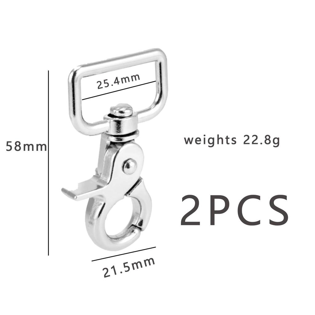 2 Pcs Heavy Duty Trigger Snap Hooks Stainless Steel Swivel Snap Hook Clips for Secure Fastening Equestrian Horse Tack Camping Boating Gear