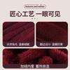 Middle-aged warm wool hat women's autumn and winter piled thickened knitted hat elderly versatile ear protection wool hat