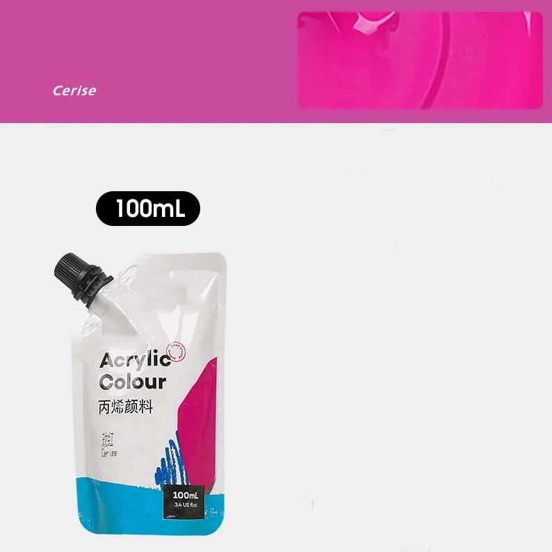 

Самонесущая сумка 100 мл, водонепроницаемые акриловые краски, портативная маленькая упаковка, сумка для дополнений к краскам, студийные принадлежности для занятий искусством