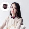 Insert Casual Cotton Collar Elegant Sweet False Collar Half Shirt for Lady Delicate Checkered Collar Casual Insert