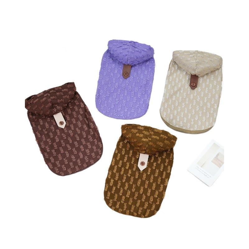 Puppy Dog Clothing Pet Clothing Spring Summer Thin Small Dog Cat Teddy Bigbear Yorkshire Hooded Vest