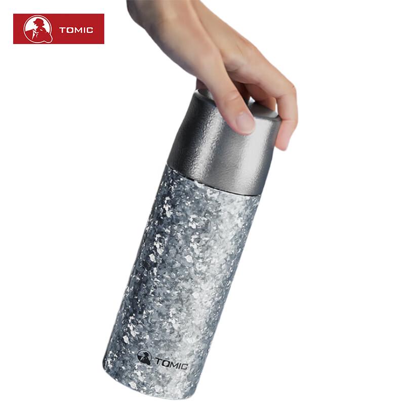 Temeike Pure Titanium Double-Layer Insulated Tea Infuser Bottle