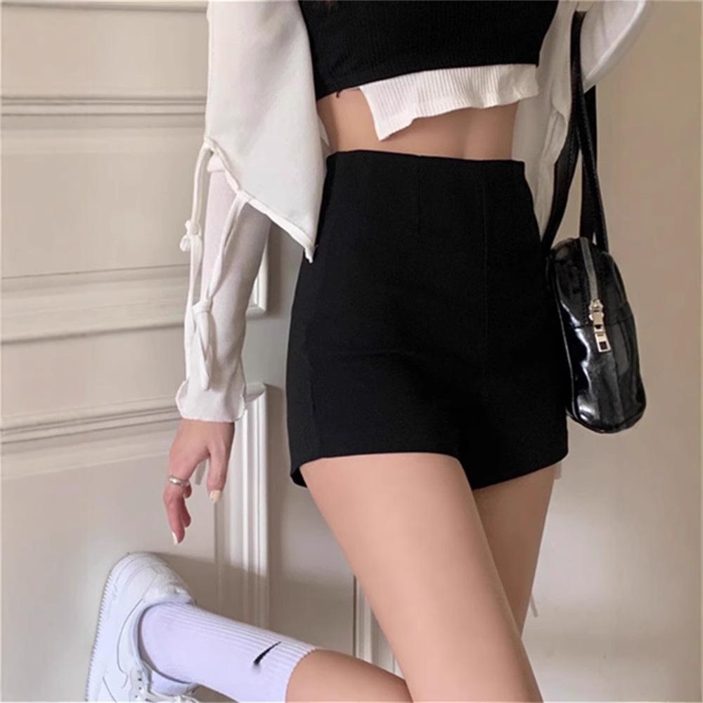 

Women s Plus Size High Waist Safety Shorts - Elastic Base Layer, Anti-Exposure, Suitable for Spring/Autumn. M [Recommended for 45-52 kg]