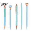 Sturdy Pocket Clip Pen 5PCS Metal Diamond Ballpoint Pens, with Sparkling Rhinestone Decor, Luxury Glitter Writing Smooth Press Mechanism Pen, for Kids