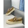 Shoes autumn new leather thick baseplate shoes plain lazy sports leisure cr