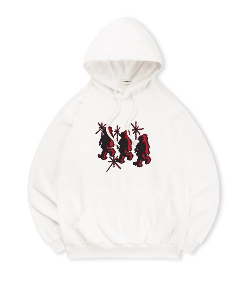 [Non-Fleece Or Fleece-Lined] Running Crew Printed Hooded Sweatshirt (Type B)