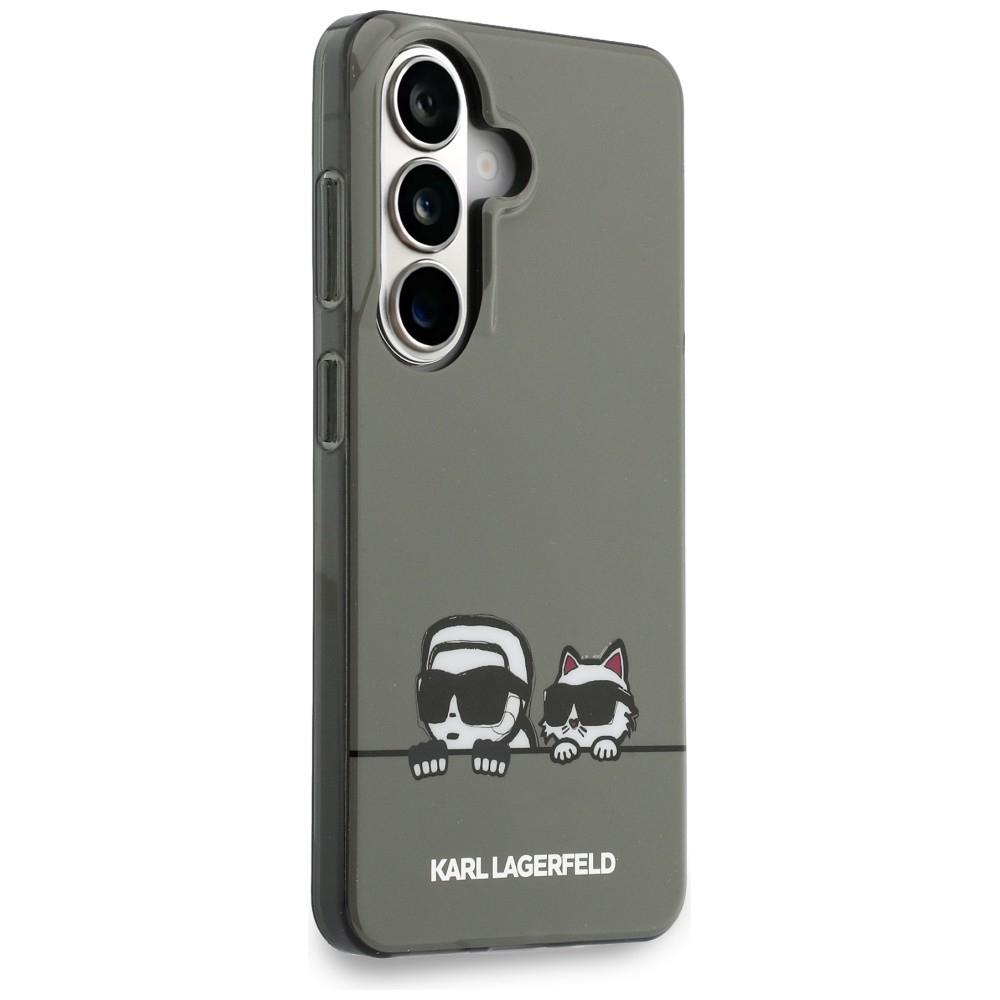 Karl Lagerfeld IML Peekaboo Karl&Choupette MagSafe Case for Samsung Galaxy S26 Black