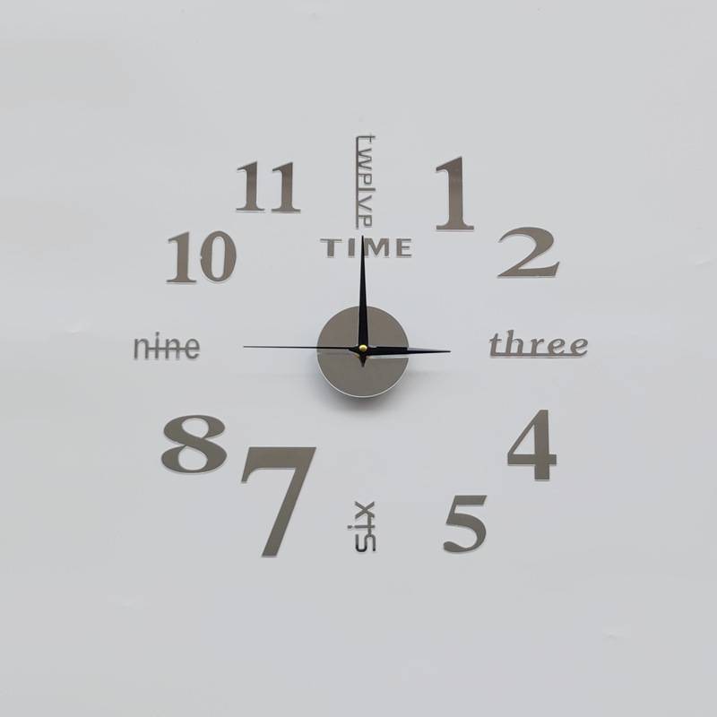 Modern Minimalist Wall Clock With Silent Movement For Living Room Decor
