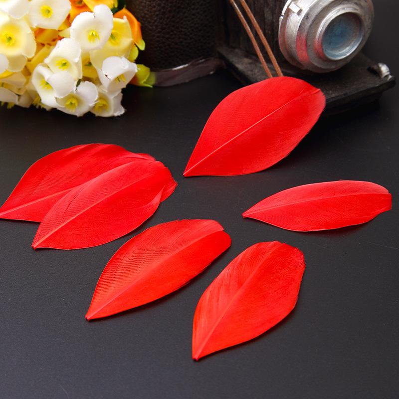 50Pcs26 Color Diy Jewelry Accessories Feather Color Floating Head Feather Goose Feather Craft Decorative Material