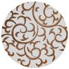 Endo Shoji TKG Paper Coaster Brown Arabesque (100 Pieces) Round Diameter 90mm 1mm Thickness Sturdy Essential Evening Drinks Commercial Use PKCR702