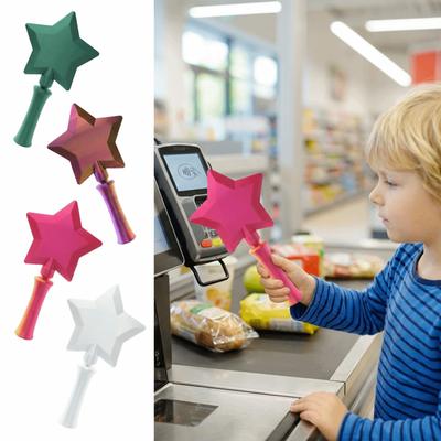 Kreativní bezkontaktní platební pouzdro, roztažitelný držák na kouzelnou hůlku s hvězdou pro každodenní použití