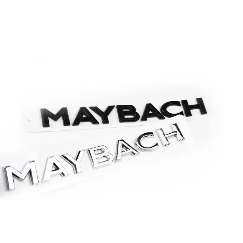 C200 E200 New For Mercedes Benz MAYBACH letter badge car stickers for Mercedes Benz MAYBACH V12 S400L S600 rear trunk logo modif