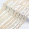 10yards/lot Beige Lace Trims Cotton Ribbon DIY Hat Dress Hometexile Edge Wrap Webbing Tape Ornament