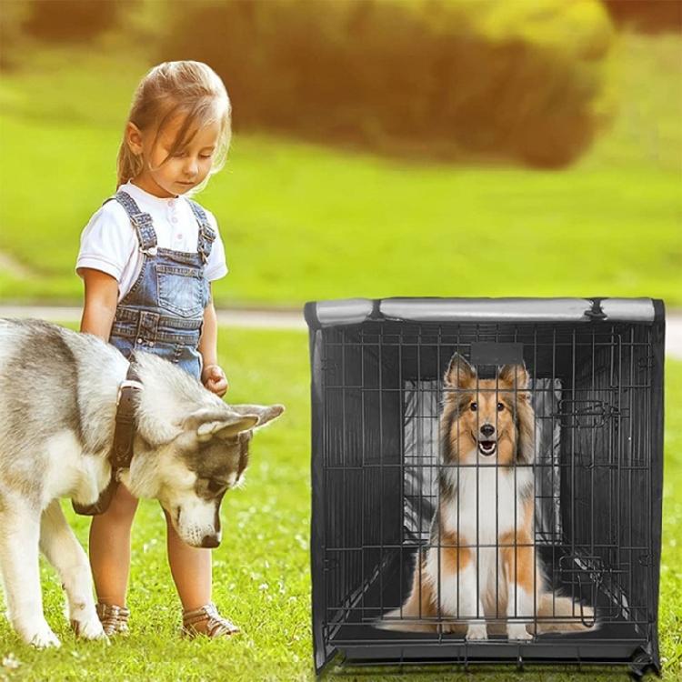 Portable Dog Cage Cover Pet Cage Sun/Rain Protective Cover Wire Cage Protector