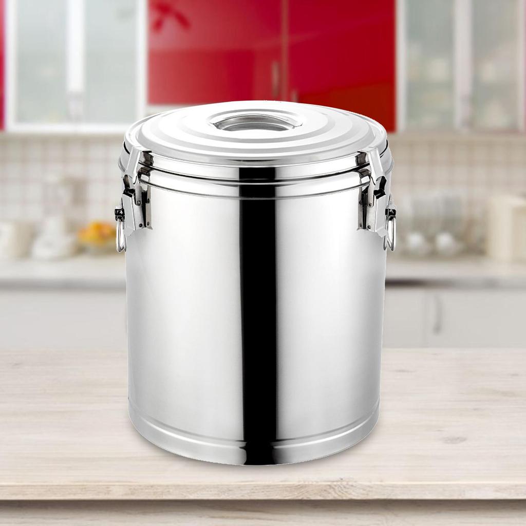 Breakfast Soup Porridge Pot Hotel Buffet Versatile Stainless Steel Round Warmer for