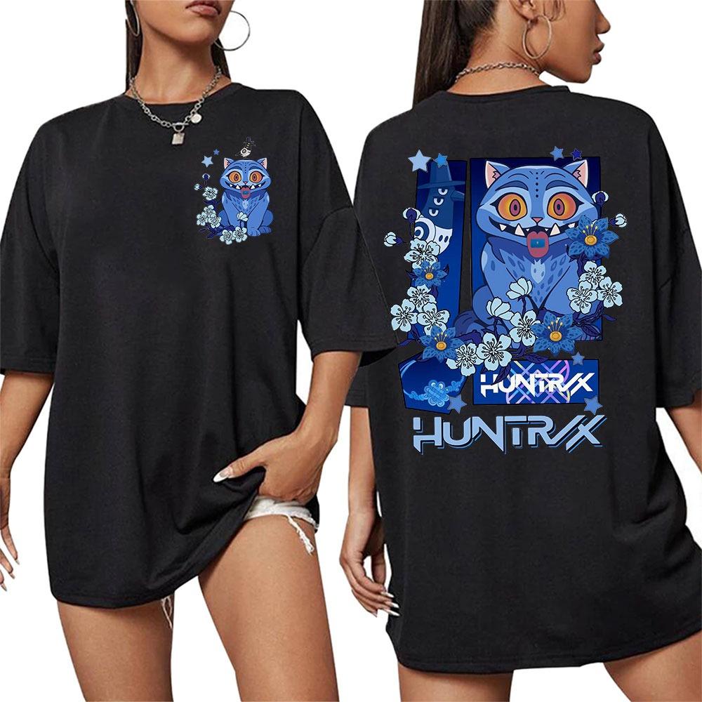 K-pop Demon Hunters Rumi Mira Zpey 2025 Film Graphic T-Shirt Men Women Harajuku High Quality Oversized Cotton T Shirt Streetwear