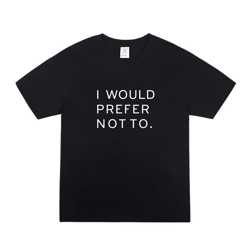 Philosopher Zizek Same I Would Prefer Not To Print Graphic T-shirt Men s and Women s Short-sleeved S разноцветный