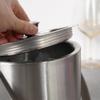 Steel Thermal Ice Bucket Thermos Container for Cubes + Tongs