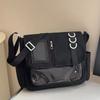 Japanese Harajuku Large Capacity Transparent Crossbody Bag Y2K Korean Style Girls School Bags DIY Badges Display Plate Itabag
