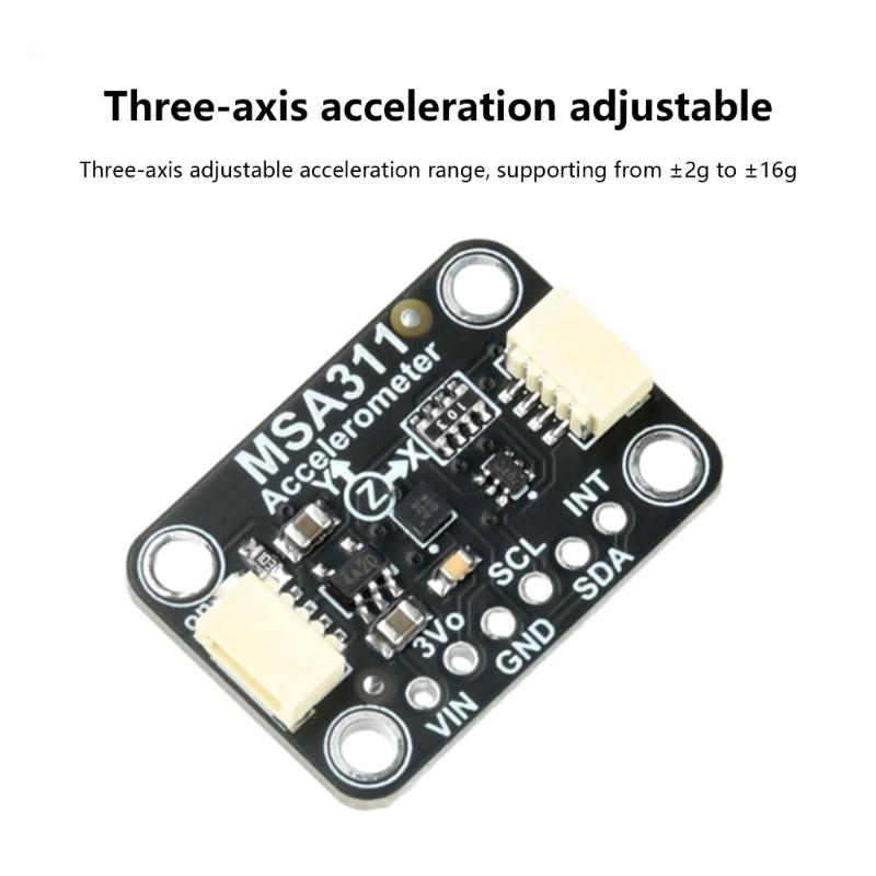 MSA311 Triaxial Accelerometer Module Low Power Consumption Supporting Gesture Recognition Tap Easy Integrate Module
