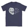 Herren Trollface Meme Grafik T-Shirt 100% Baumwolle Kleidung Vintage Kurzarm Rundhals T-Shirts 6XL T-Shirt