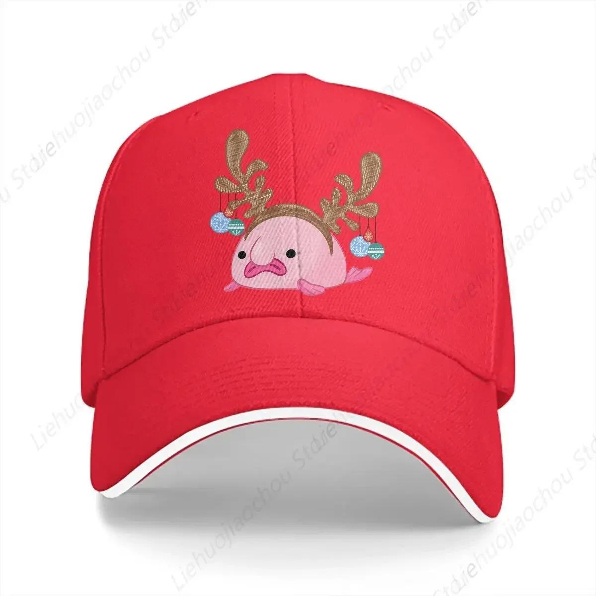 Reindeer Baseball Cap Unisex Hats Visor Protection Snapback Blobfish Ugly Fish Gifts Caps One Size
