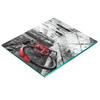 Durable and Stylish Glass Kitchen Board with Vintage Bicycle Pattern 60x52 Cm
