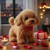 Realistic Robotic Dog Toy Interactive Plush Puppy with Barking Walking Sounds Like A Real Pet Smart Stuffed Animal Gift