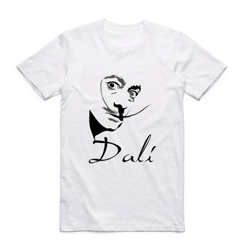 

Asian Size Men Print Salvadore Dali Tribute Classic Fashion T-shirt Short Sleeve O-Neck Summer Casual Male T-shirt Homme HCP4001 4XL