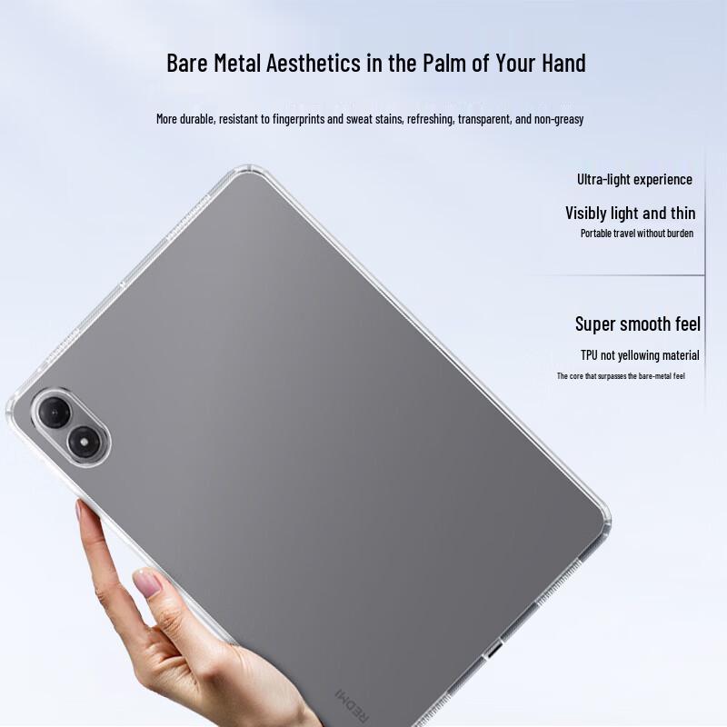 Kulefeng Průhledný TPU kryt pro Redmi Pad 2 Pro 12,1 palce