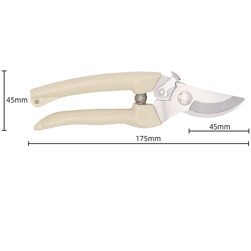 1Pair Pruning Shears Stainless Steel Garden Shears Sharp Handhled Gardening Scissors Garden Clippers for Plants Flowers Bonsai