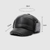 Winter Middle-Aged and Elderly Men's Hat Father Grandfather Warm Velvet Leather Hat Ear Protection Cap Outdoor Cap