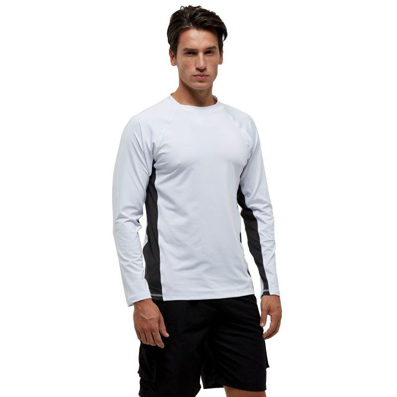 

Мужская летняя футболка с длинным рукавом для защиты от солнца, быстросохнущий спортивный топ для фитнеса L