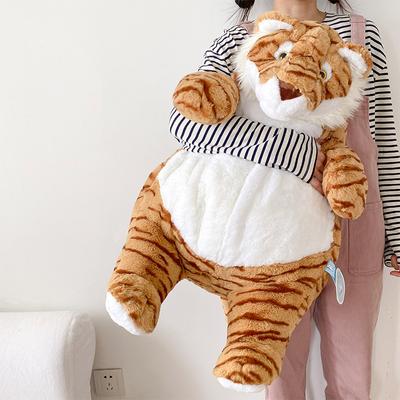 Soft Tiger Plush Toy Throw Pillow Stuffed Animals Duck Crocodile Doll Comfortable Hug Plushies Decorative Pillow for Sofa Gifts