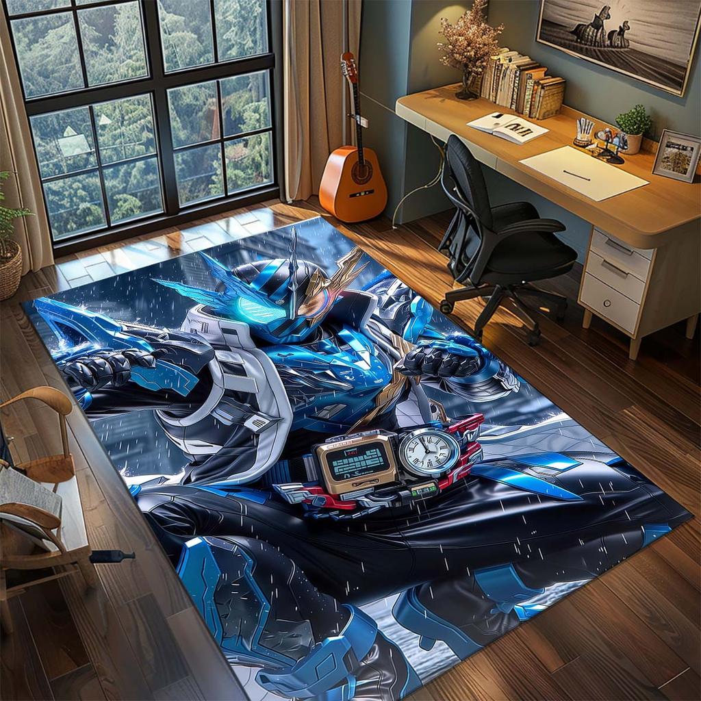 Kamen Rider Area Carpet for Living Room Bedroom Home Decor Cool Movie Mat Floor Mat