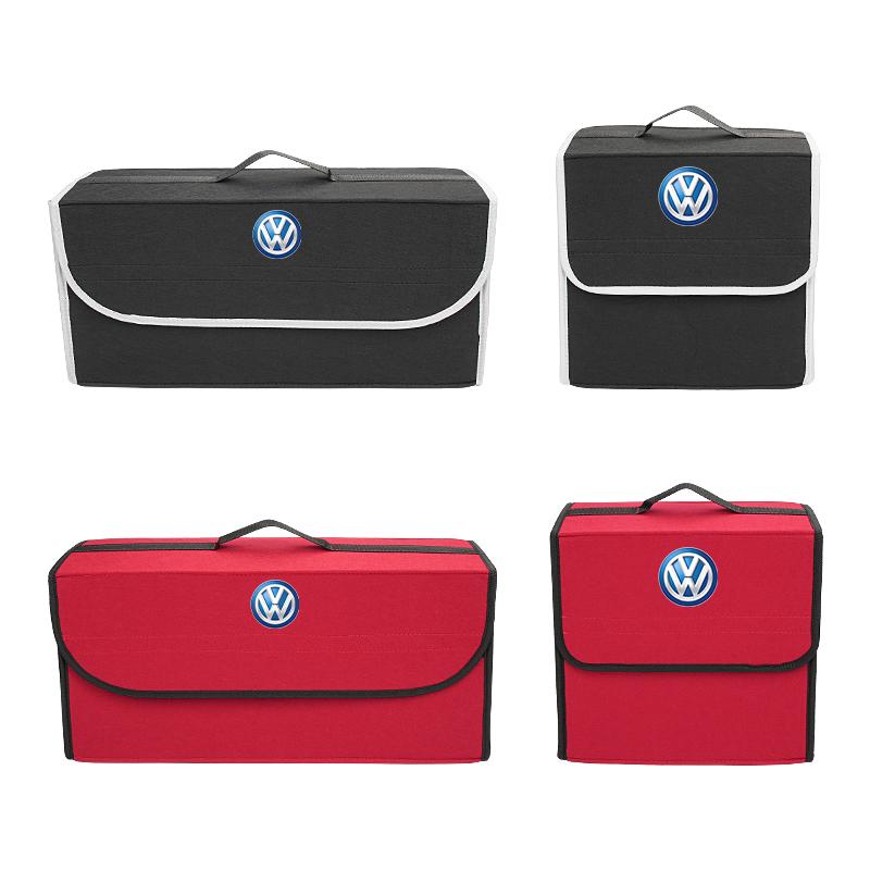 PET1 Car Trunk Felt Stowing Storage Tool Large Capacity Portable For VW GTI Polo Passat Scirocco Golf Tiguan Jetta T-ROC Touareg