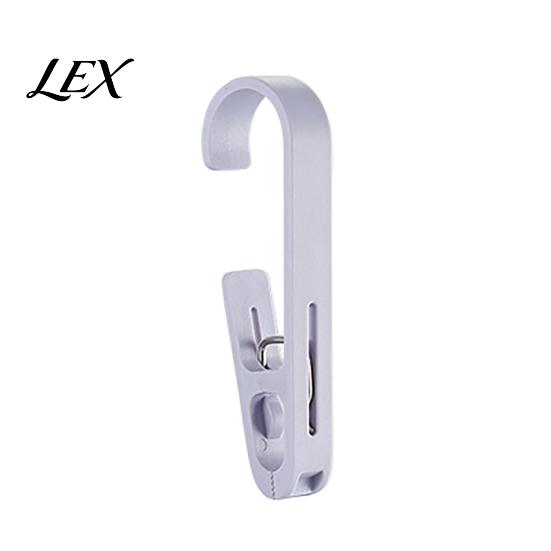 Non Slip Sock Hangers Laundry Hook with Clip, Non-Drilling ABS Closet Organizer, Multi Purpose Portable Clothes Drying Clips Durable Anti-slip