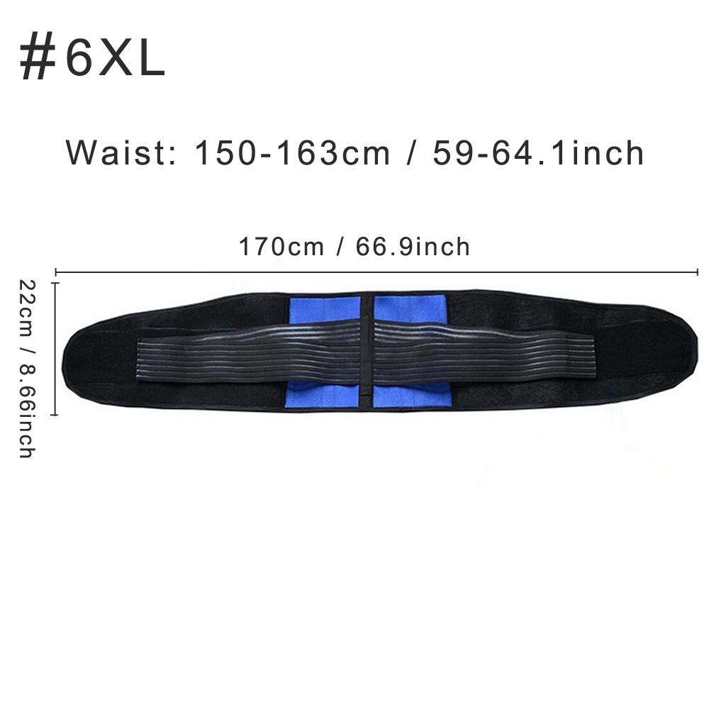 M-6Xl Posture Back Support Belt for Women Men Elastic Waist Corset Sports Lumbar Brace Large Size