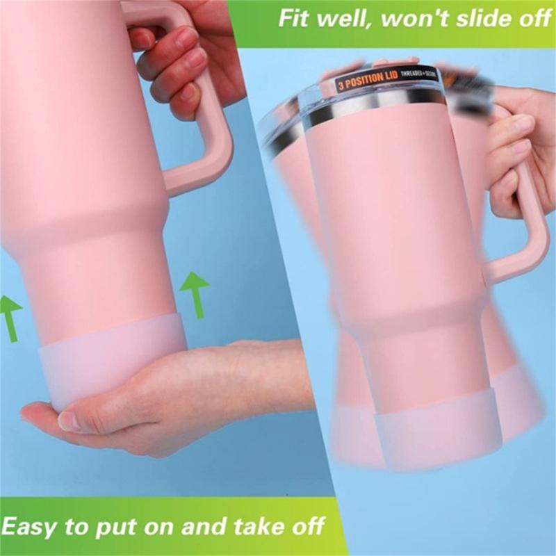 4 Pieces Silicone Boot Sleeve Protective Silicone Covers Water Bottle Bottom Cover Silicone Material for Water Bottles