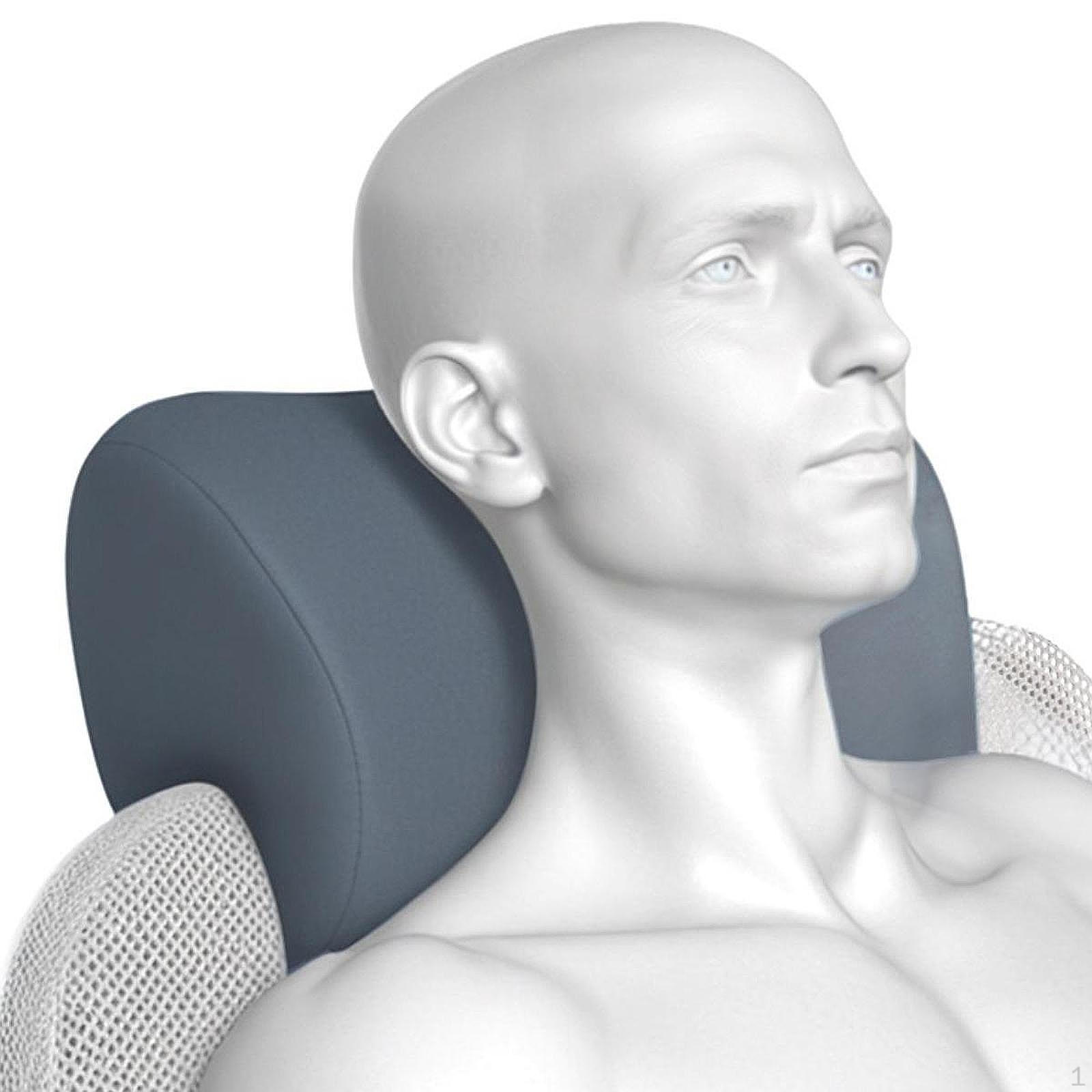 

Подголовник с эффектом памяти, подушка для кресла, удобная для поддержки шеи и стола серый