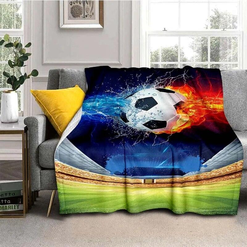 3D Print Football  Blanket For All Season,Warm and Soft Blanket  For Couch Sofa Office Home Travel Camping Birthday Gift