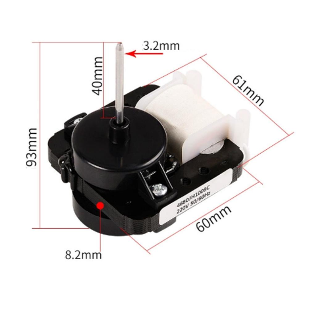 High Efficiency Refrigerator Fan Motor Easy Installation Replacement Part Freezer Motor Accessory for Cooling System